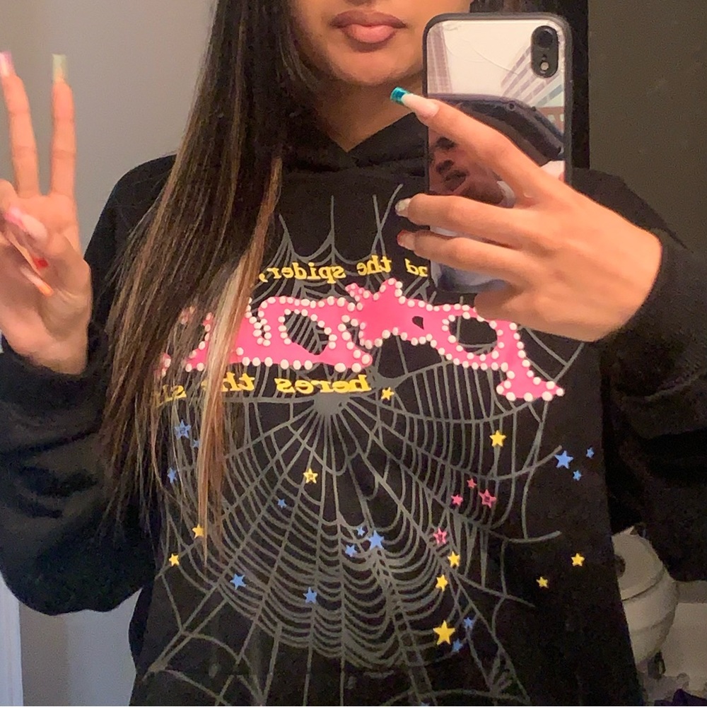 Sp5der black hoodie